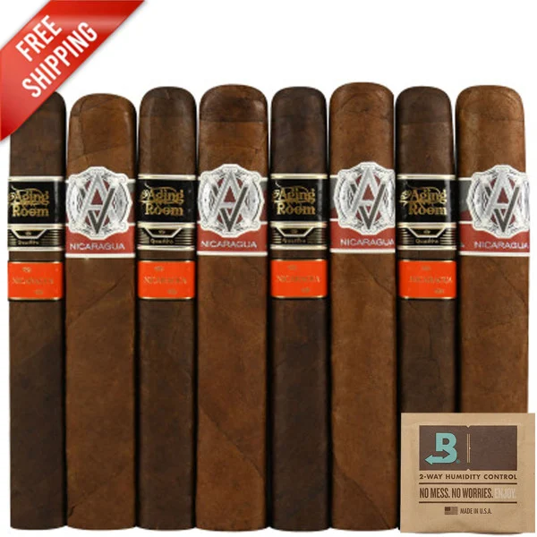 Premium 8-Racks: Aging Room Quattro Nicaragua Vibrato vs Avo Syncro Nicaragua Special Toro (Assorted Sizes / 8 Pack)
