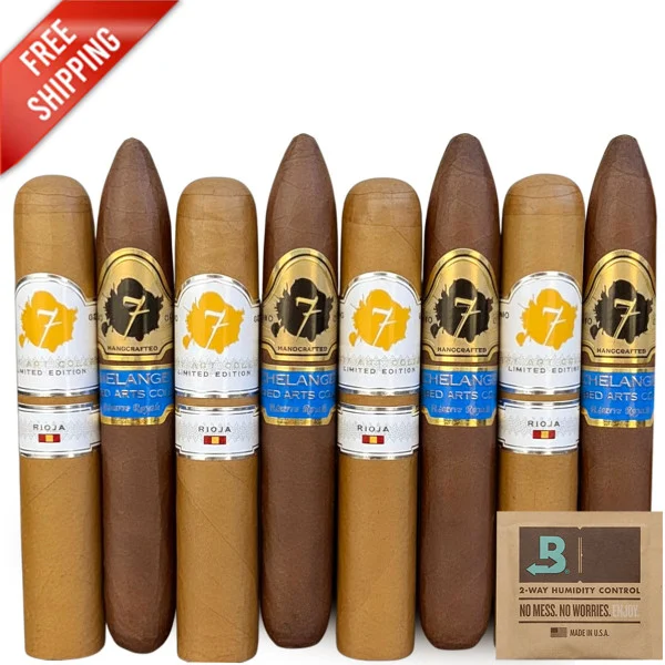 Premium 8-Racks: El Septimo Culinary Arts Spain vs El Septimo Sacred Arts Michelangelo (Assorted Sizes / 8 Pack)
