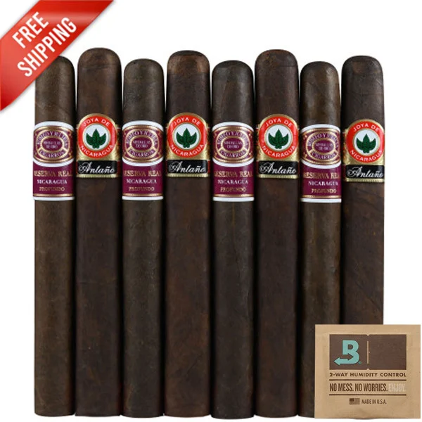 Premium 8-Racks: Romeo Y Julieta Reserva Real Nicaragua Profundo Toro vs Joya de Nicaragua 1970 Antano Churchill (Assorted Sizes / 8 Pack)
