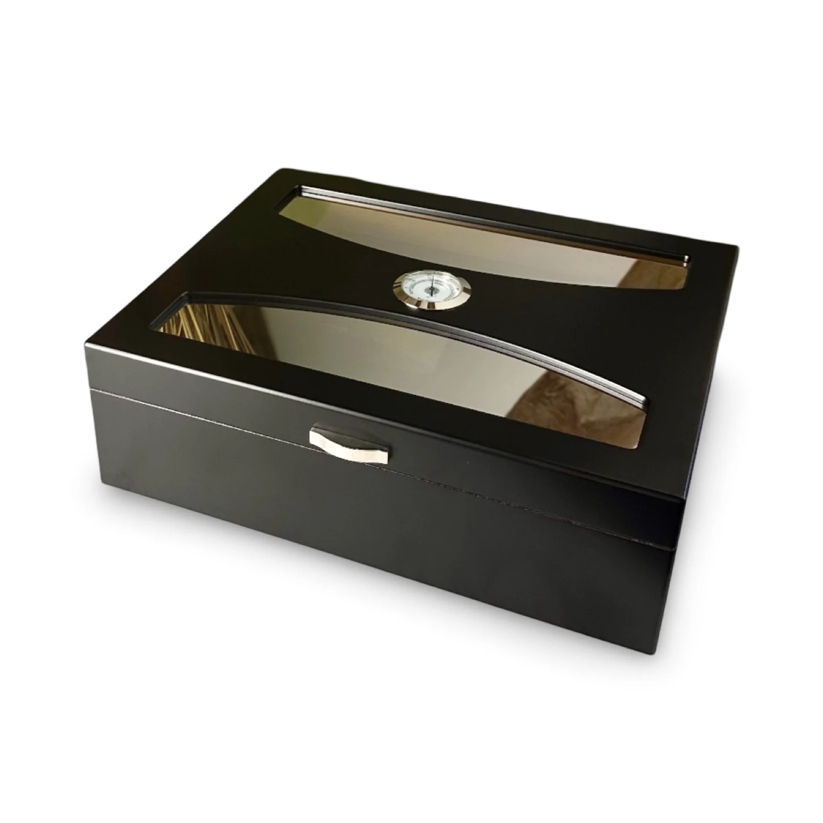 Prestige Delano Black Humidor - 100 Cigars Capacity