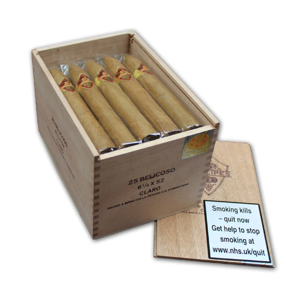 Principes Belicoso Claro Cigar - Box of 25