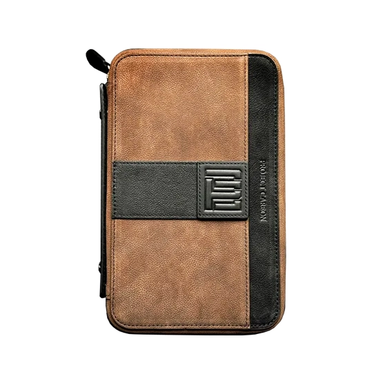 Project Carbon Chocolate Espresso Leather Travel Case – 5 Cigars