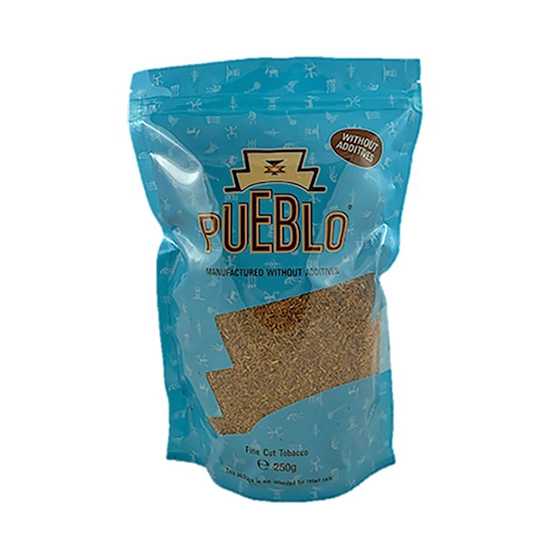 Pueblo BLUE Additive Free Loose Hand Rolling Tobacco 250g