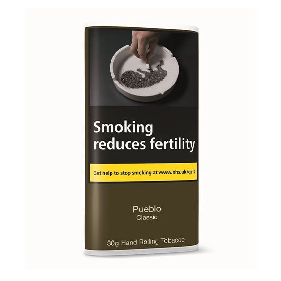 Pueblo CLASSIC Additive Free Hand Rolling Tobacco 30g – Single Pack