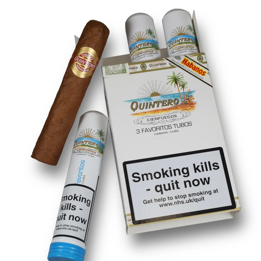 Quintero Favoritos Tubed Pack of 3 Cigars