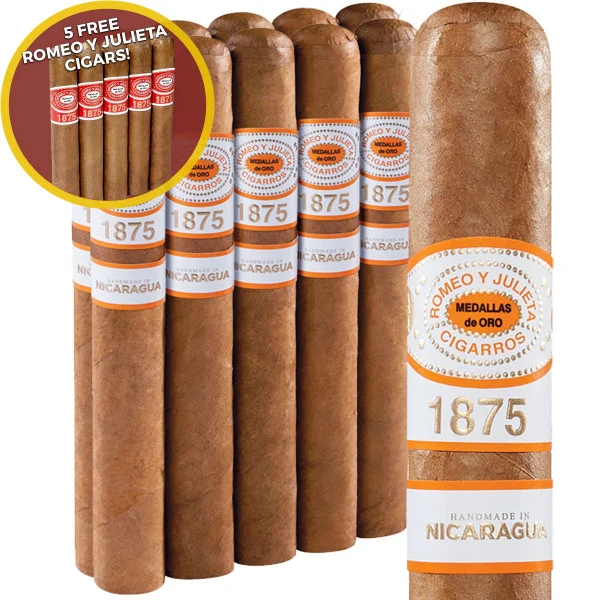 Romeo y Julieta 1875 Nicaragua Churchill (7x52 / 10 Pack) + 5 Free Cigars!