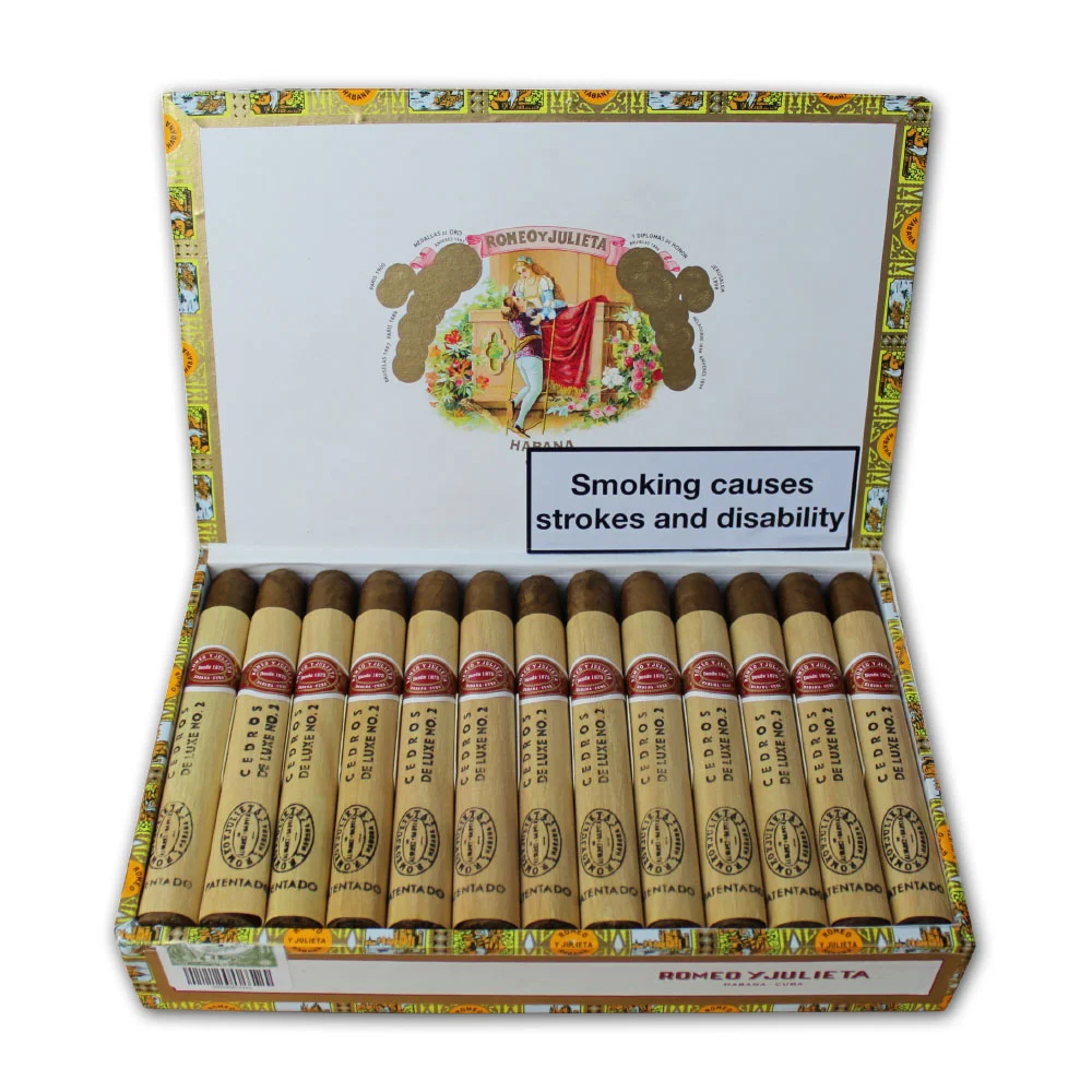 Romeo y Julieta Cedros de Luxe No.2 – Box of 25 Cigars
