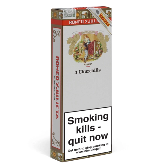 Romeo y Julieta Churchill Cigar – Pack of 3 Tubos
