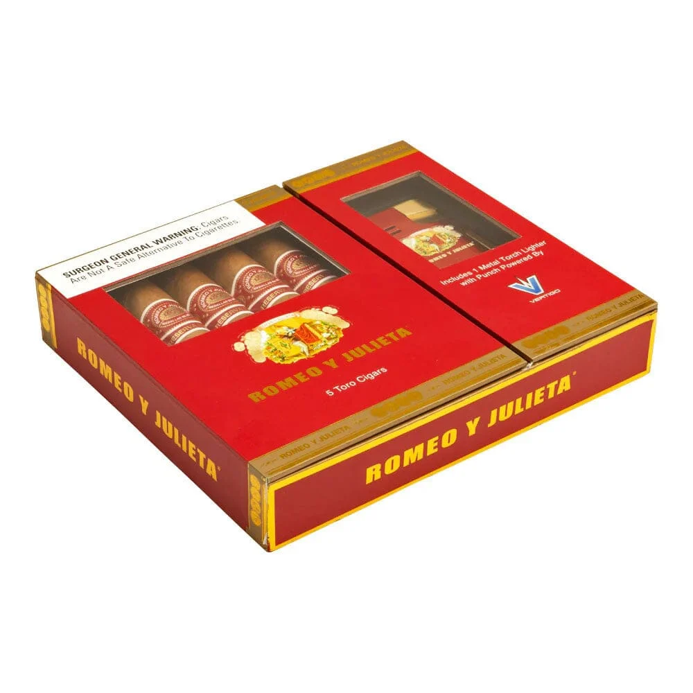 Romeo y Julieta Reserva Real Toro Sampler + Vertigo Lighter