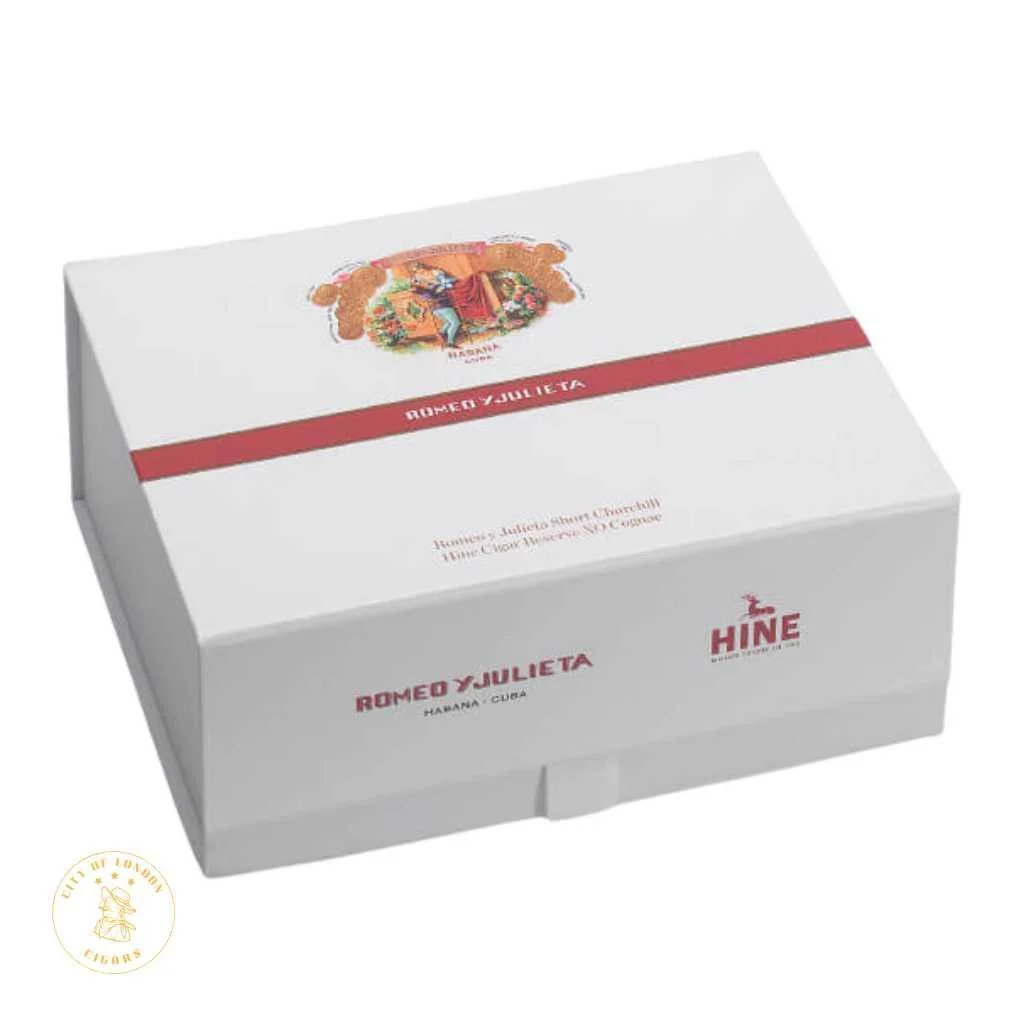 Romeo y Julieta Short Churchill Tubed Cigar & Hine Miniature Gift Box