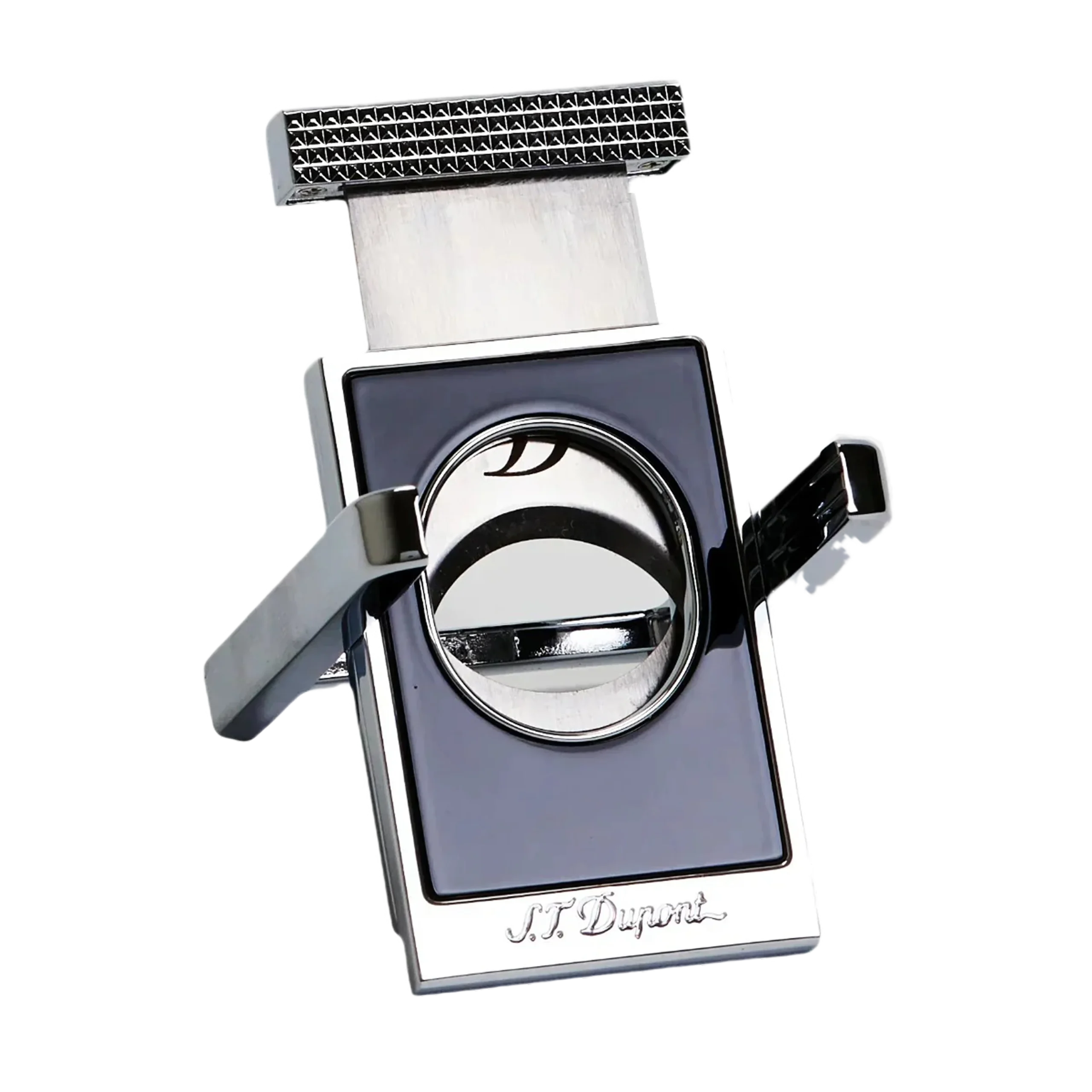 S.T. Dupont Cigar Cutter Stand- Black and Chrome
