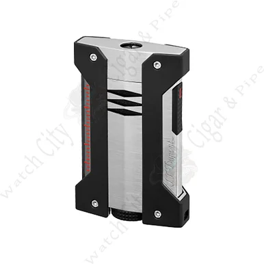 S.T. Dupont "Defi Extreme" Jet Lighter Brushed Chrome Finish