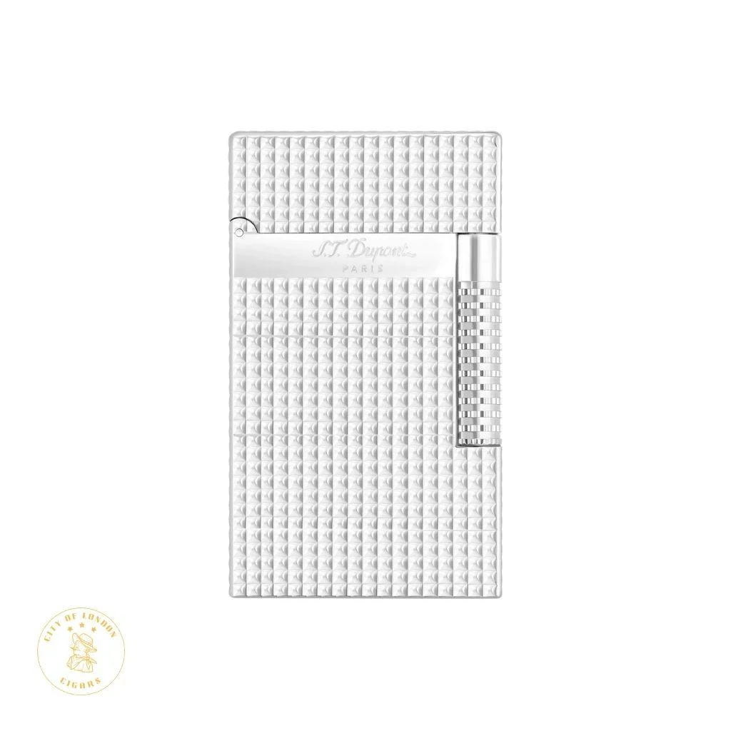 S.T. Dupont Le Grand Diamond Head Lighter Silver