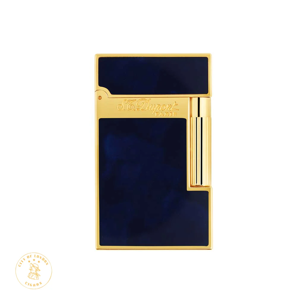 S.T. Dupont Ligne 2 Lighter Lacquered Blue/Gold