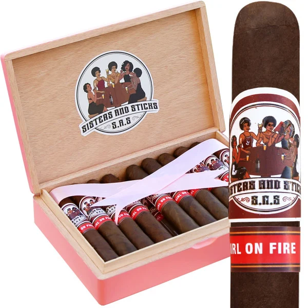 Sisters & Sticks Girl on Fire Robusto (5x50 / Box 20)