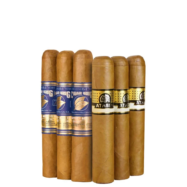 Slam Pack: Cigar King Celebrating 64 Years Robusto vs Atabey Divinos Robusto (Assorted Sizes / 6 Pack)