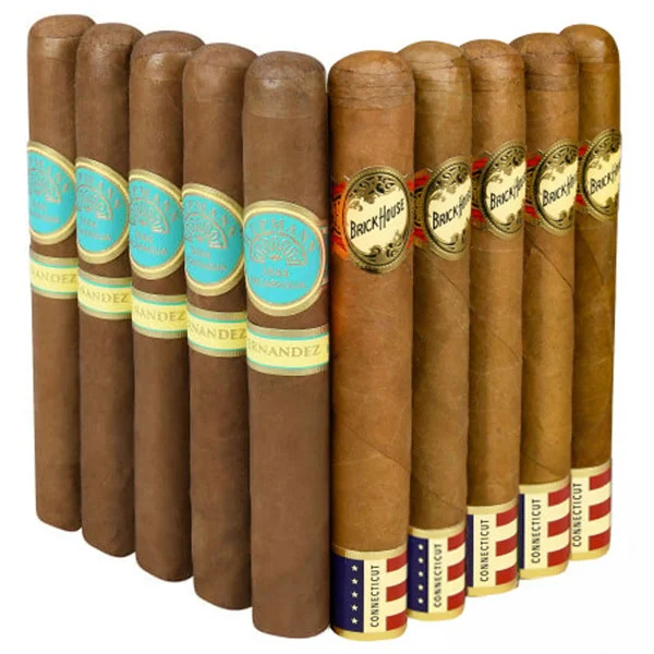 Slam Pack: H. Upmann by AJ Fernandez Toro vs Brick House Connecticut Churchill (Assorted Sizes / 10 Pack)