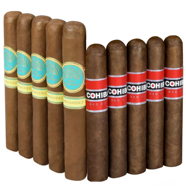 Slam Pack: H. Upmann by AJ Fernandez Toro vs Cohiba Red Dot Robusto (Assorted Sizes / 10 Pack)