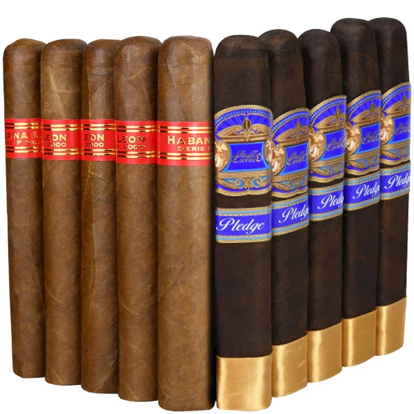 Slam Pack: Habana Leon Serie F. 2000 Gordo vs E.P. Carrillo Pledge Apogee Gordo (Assorted Sizes / 10 Pack)