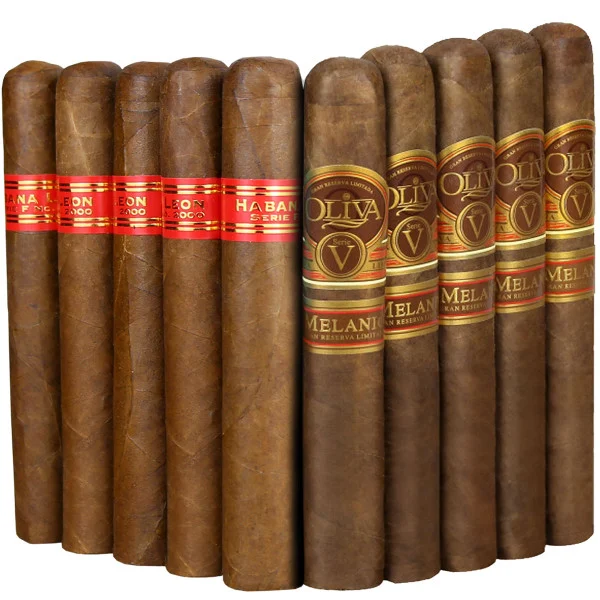 Slam Pack: Habana Leon Serie F. 2000 Gordo vs Oliva Serie V Melanio Double Toro Gordo (Assorted Sizes / 10 Pack)
