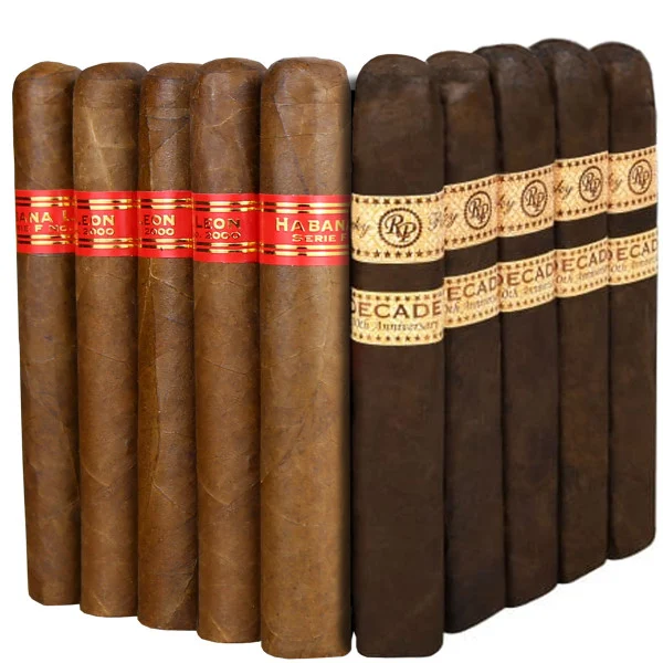 Slam Pack: Habana Leon Serie F. 2000 Gordo vs Rocky Patel Decade Toro (Assorted Sizes / 10 Pack)
