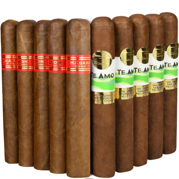 Slam Pack: Habana Leon Serie F. 2000 Gordo vs Te Amo The Original San Andres Magnum Gordo (Assorted Sizes / 10 Pack)