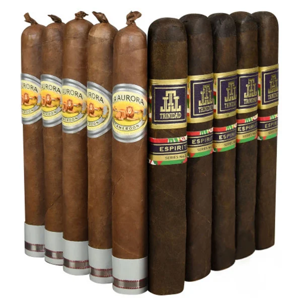 Slam Pack: La Aurora Preferidos 1903 Cameroon Toro vs Trinidad Espiritu No.3 Toro (Assorted Sizes / 10 Pack)