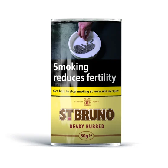 St Bruno Ready Rubbed Pipe Tobacco 50g – Single Pouch