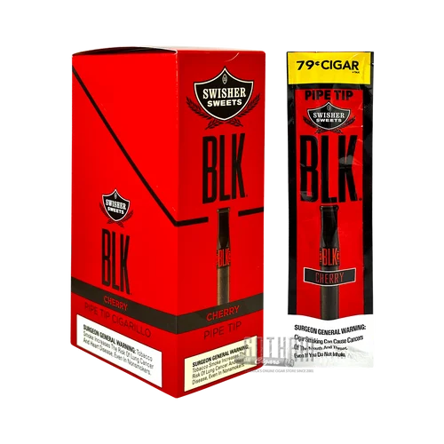 Swisher Sweets BLK Tip Cigarillos Cherry Singles