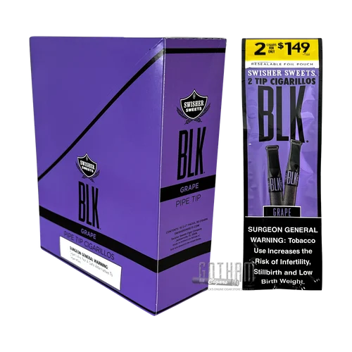 Swisher Sweets BLK Tip Cigarillos Grape