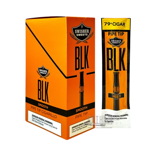 Swisher Sweets BLK Tip Cigarillos Smooth Singles