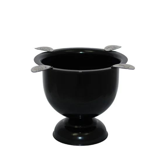 Tall Stinky Ashtray (4 Cigar Rest) – Black