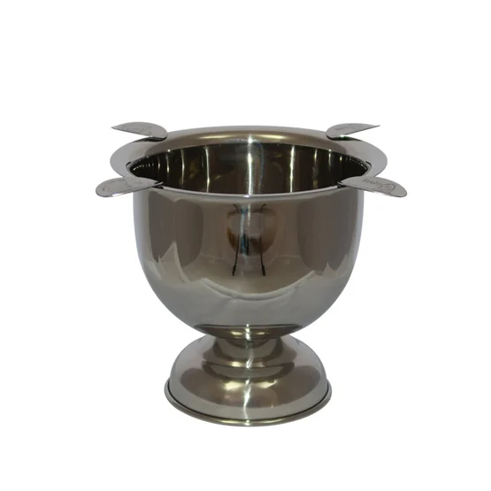 Tall Stinky Ashtray (4 Cigar Rest) – Stainless Steel