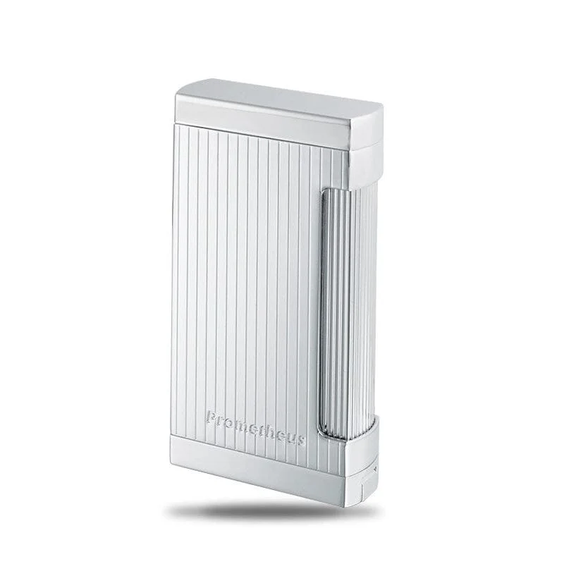 Ultimo X Chrome Vertical Lines Triple Torch Lighter