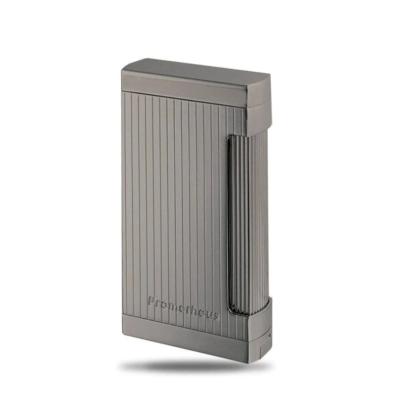 Ultimo X Gun Metal Vertical Lines Triple Torch Lighter