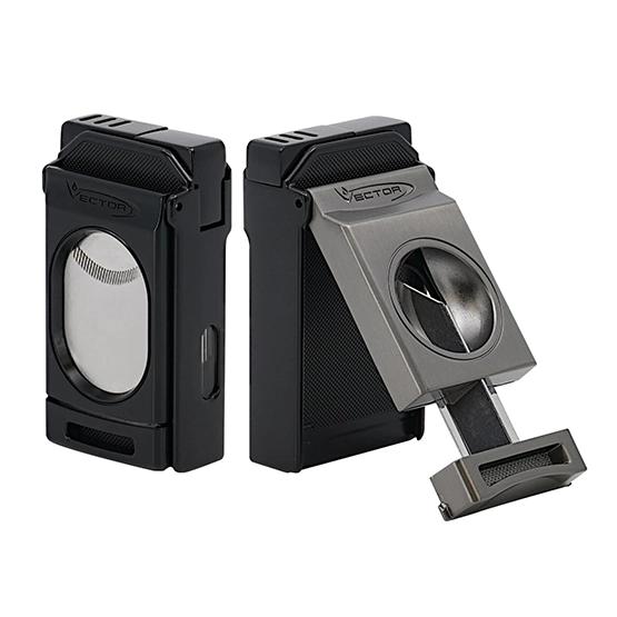 Vector Switch Double Jet Flame Lighter & Cutter – Black Matte