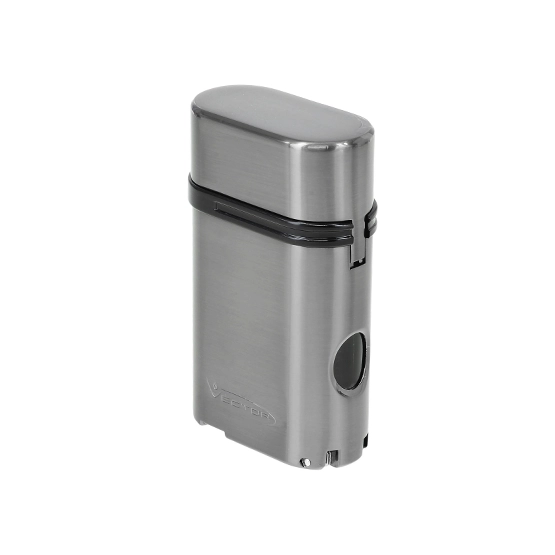 Vector Viking Quad Jet Flame Table Lighter – Gunmetal Satin