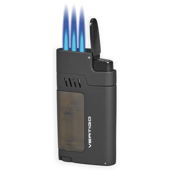 Vertigo Gauntlet Triple Torch Lighter with Cigar Punch