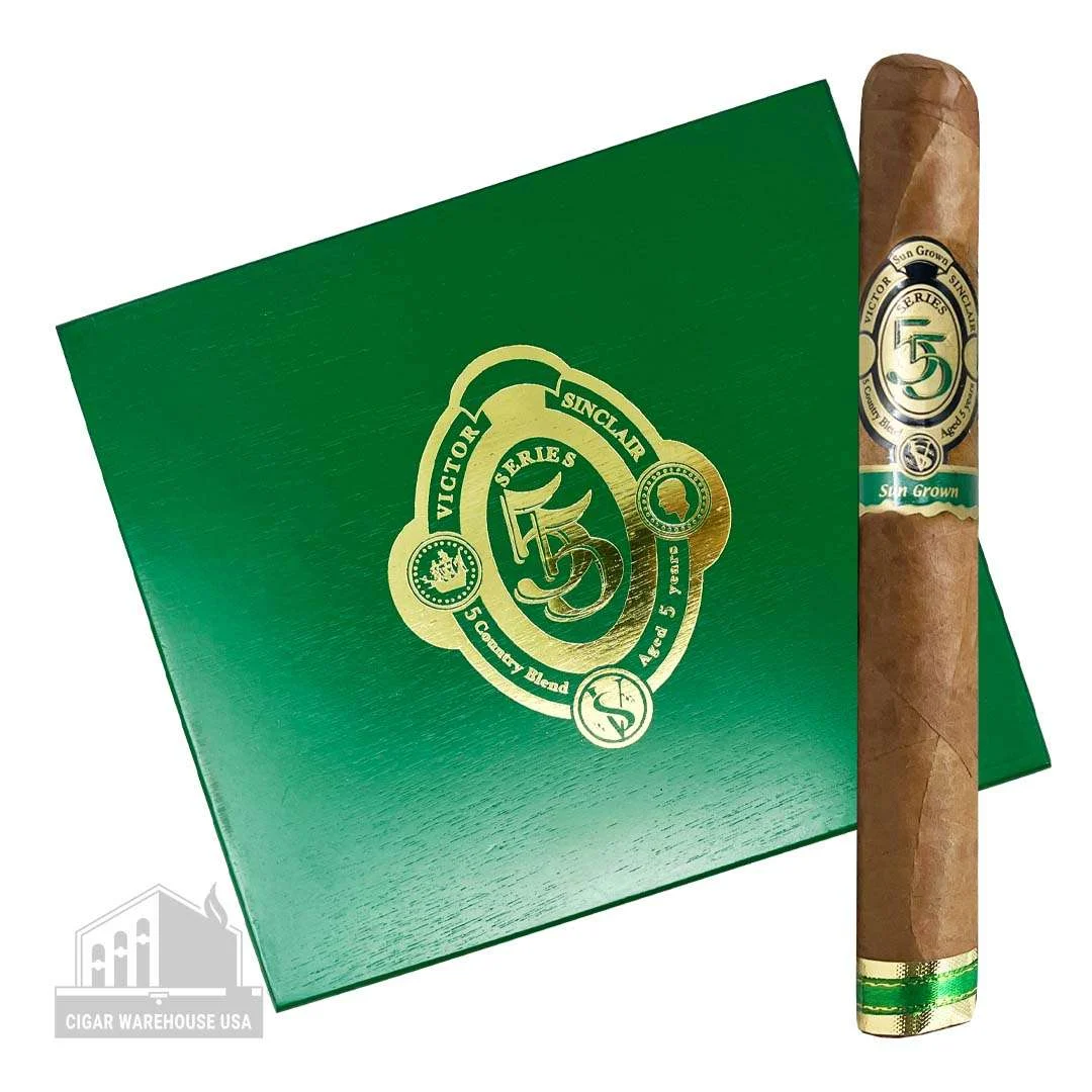 Victor Sinclair Series 55 Green Label Sun Grown Churchill – Box