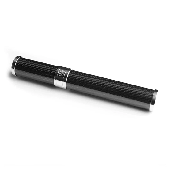 VSB Carbon Fibre Cigar Tube – Matt Black & Stainless Steel