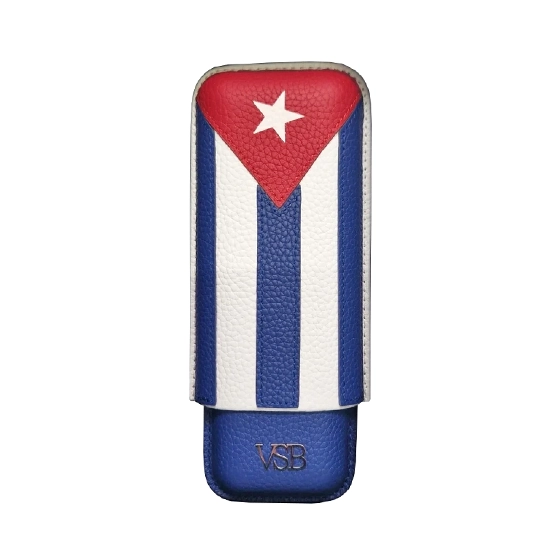 VSB Cuban Leather Cigar Case – 2 Robusto