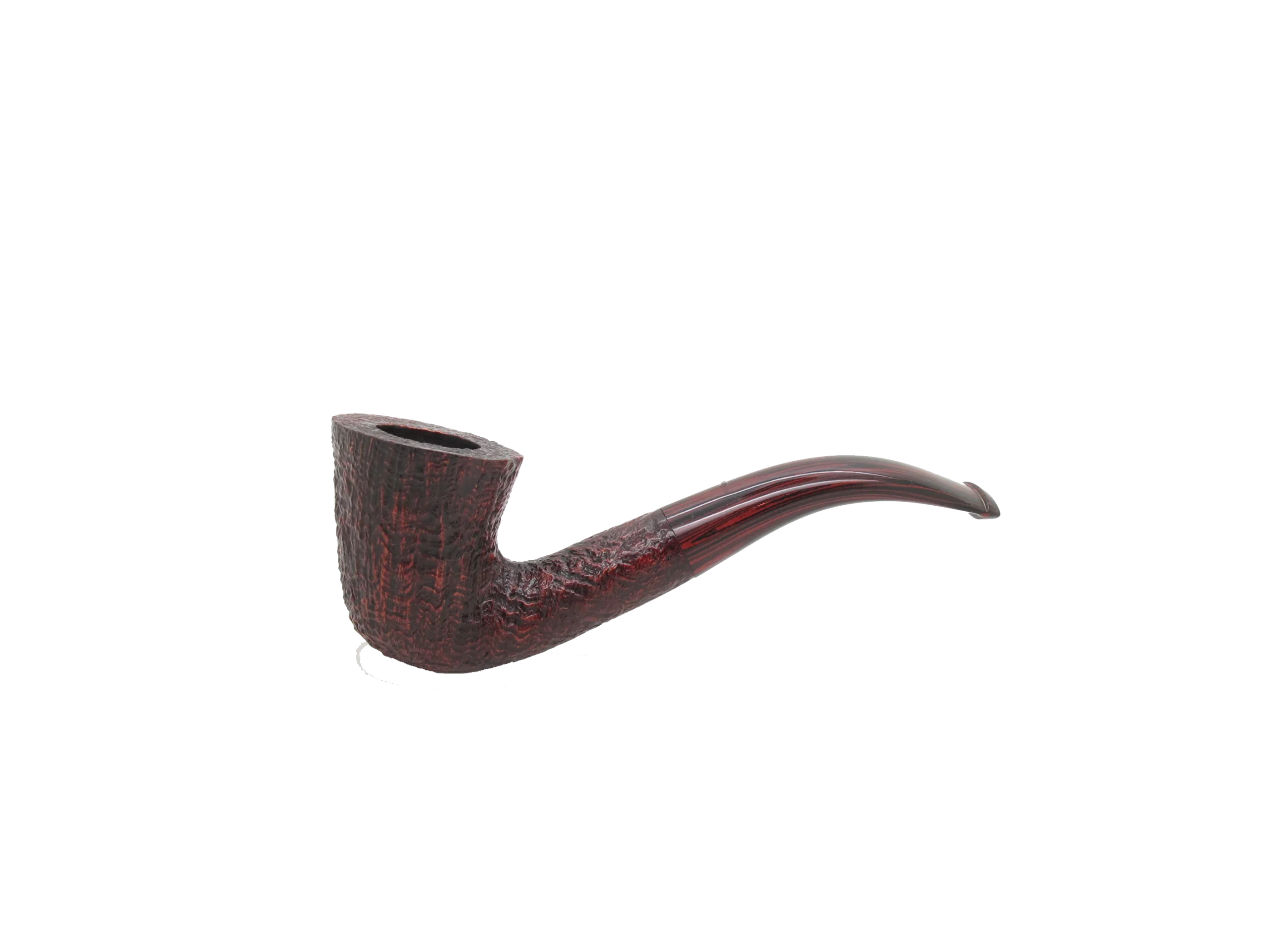 White Spot Cumberland Pipe – Medium Bent Dublin Pipe, 4114 Made by Alfred Dunhill