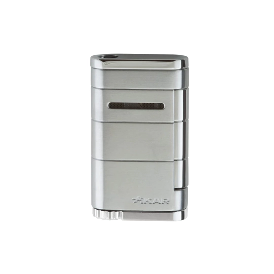 Xikar Allume Single Jet Flame Cigar Lighter – Steel Silver