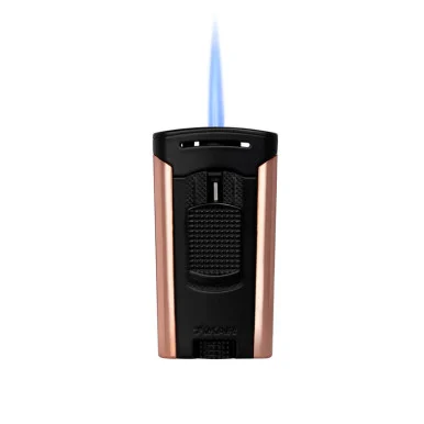 Xikar "Astral" Single-Jet Flame Lighter (Black & Rose Gold)