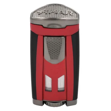 Xikar HP3 Triple-Jet Flame Lighter Red Finish