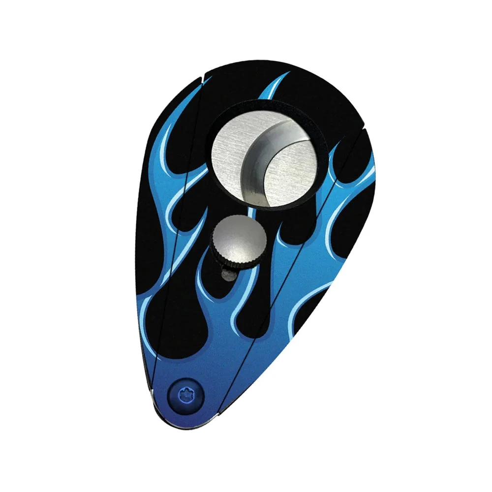 Xikar Xi2(Hot Rod Series) Black with Blue Flames Cutter